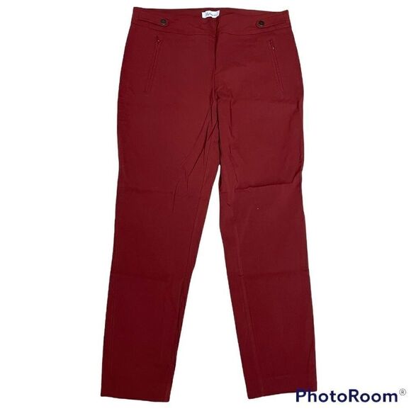 Reitmans Rusty Red Slip On Capri Dress Pants Sz 13 - Picture 1 of 11